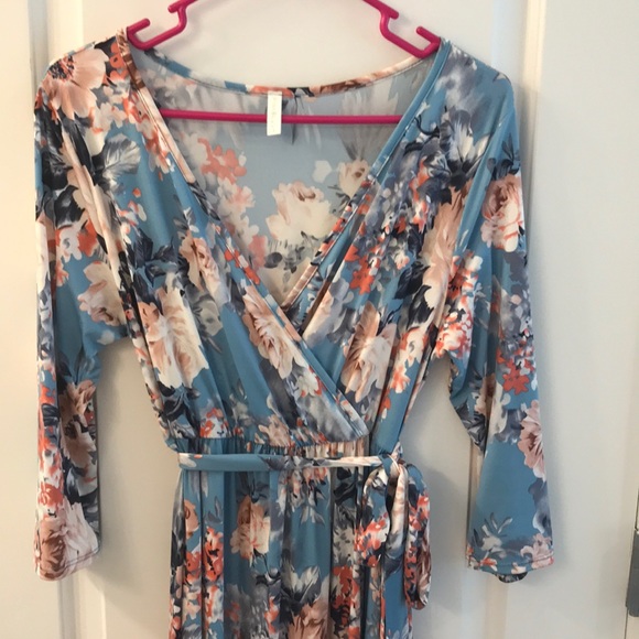 Pink Blush Maternity Maxi Dress - Picture 3 of 7